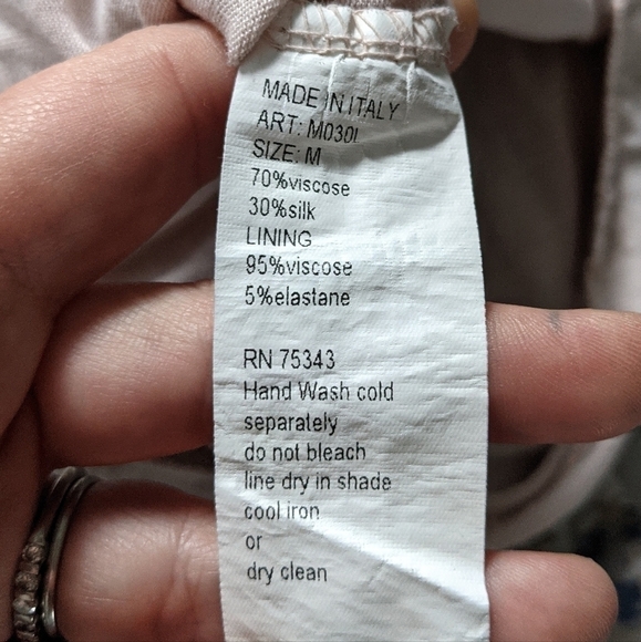 ELANA Balai Silk Blend Tiered Maxi Dress M - Picture 12 of 12